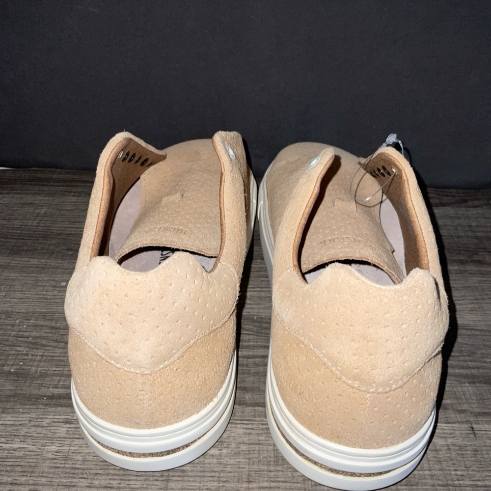 BIRKENSTOCK BEND LOW PERFORATED SUEDE LEATHER SNEAKERS 42 US 11 NEW NO SHOELACES - Picture 12 of 16